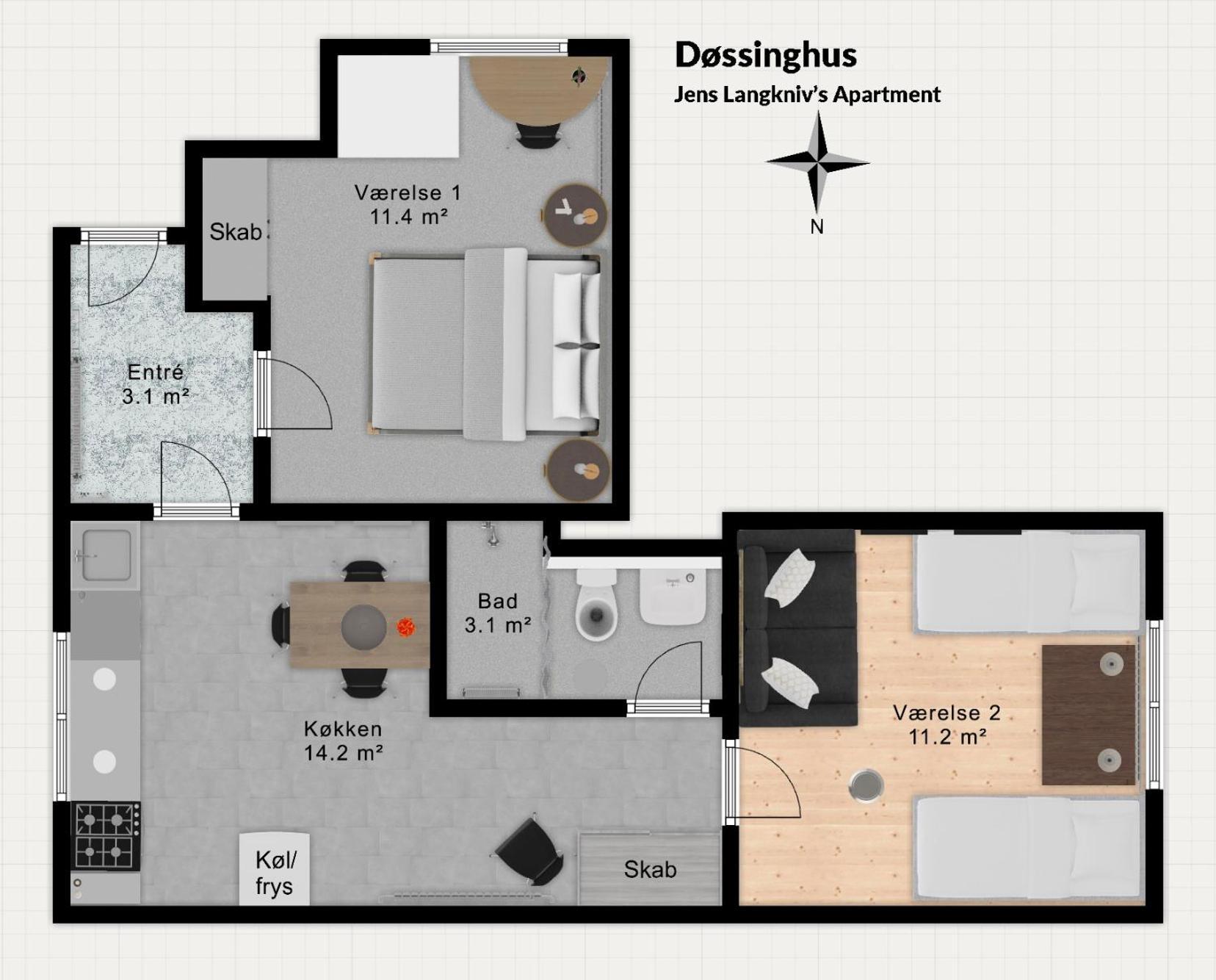 Dossinghus Holiday Apartments Kjellerup Zewnętrze zdjęcie